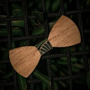 Noeud papillon en bois d'Abachi