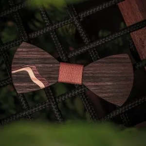 - Édition limitée - Noeud papillon en bois « Waves »